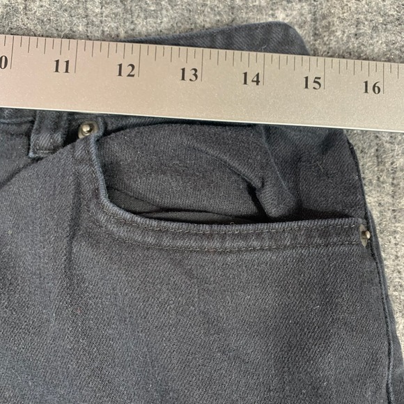 Talbots Capri Jeans Womens 10 Black Stretch 30x19 High Rise Cotton Blend Comfort - Picture 6 of 11